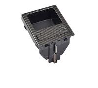 MKVAXR Front Center Double Hole Console Storage Beverage Box Coin Cup Holder, for BMW, E46 3 Series 323i 1998-2006 Car Styling 51168217953 Car Cup Holder(Carbon Storage Box)