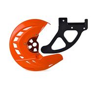 MKVAXR Front Rear Brake Disc Guard For SX SXF XC XCF EXC EXCF XCW XCFW 125 150 200 250 300 350 400 450 530 2003 2015 Motorcycle Brake Disc Guard(Orange)