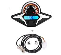 MKVAXR Gauge Cluster Meter, for CBR250R CBR 250 2012 2013, Motorcycle Universal Speedometer Tachometer Odometer Instrument Moto Trip Data Gauge(With sensor1)