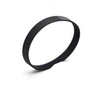 MKVAXR GT2 Closed Loop Timing Pulley Belt, 2GT-length 300/302/308/320/336/348/350/360/376/386/390, Rubber Belt, 6/10mm Width, Gear Pulley Belt Precise size 3D Printer Timing Belt(BLACK 2GT Length 376)