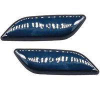 MKVAXR Headlight Fluid Spout Trim 2 Pcs, for Mazda 6 Atenza 2017 2018 2019 Headlamp Washer Spray Nozzle Cover Lid Car Front Bumper Headlight Cleaner, for Jet Cap Trim Wiper(BLACK Crystal Blue Lh Rh)