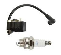 MKVAXR Ignition Coil Spark Plug Set, for, FS55 FS55C FS46 FC55 FS38 4140 400 1308 Lawn Mower Spark Plug