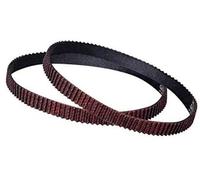 MKVAXR LL-2GT Belt Closed Loop Belt GT2 Belt, Synchoronus Belt 2GT Timing Belt, Rubber GT2-6MM, for 3D Printer Parts GT2 Pulley Gear 3D Printer Timing Belt(BLACK 92MM)