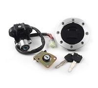 MKVAXR Motorbike Ignition Switch Key Lock Fuel Gas Tank Cap Set, for TL1000R TL1000S, GSX600 750 1200, GSXR600 750 Motorcycle Ignition Switch