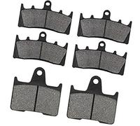 MKVAXR Motorcycle Front and Rear Brake Pads, for GSX1400 GSX1400K F 2001-2007 GSXR1000 K1 K2 GS1200 SSK1 ZK1 GV78A Motorcycle Brake Pads(BLACK Front and Rear)