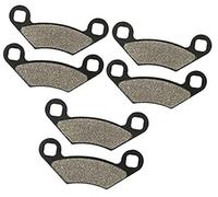 MKVAXR Motorcycle Front and Rear Brake Pads, for Polaris, 500 550 XP Sportsman 300 Hawkeye, forest 500 850, forest Moto Disc Motorcycle Brake Pads(BLACK 3 Pairs)