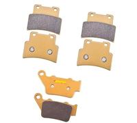 MKVAXR Motorcycle Front Rear Brake Pads Disc Set, for Aprilia, SL750 GT Shiver 09-10 SL 750 GT Shiver ABS 10-12 SMV750 ABS SMV 750 08-16 Motorcycle Brake Pads(BLACK 1 Pairs Front)