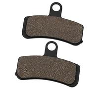MKVAXR Motorcycle Front Rear Brake Pads, for Harley, Fat Boy FLSTF FLSTFB Softail Deluxe Custom Slim FLS FLSTC FXST FXSTC Motorcycle Brake Pads(BLACK Front)