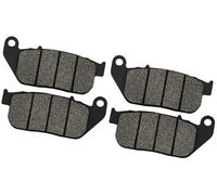 MKVAXR Motorcycle Front Rear Brake Pads, for Harley, XL883 Sportster XL883R XL 883 Roadster 05-14 XL1200 XL1200R XL 1200 Sportster 04-08 Motorcycle Brake Pads(BLACK Front 2 pairs)