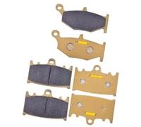 MKVAXR Motorcycle Front Rear Brake Pads Set, for S GSR400 GSR600 GSR 400 2006-2008 GSR 600 2006-2010 Motorcycle Brake Pads(BLACK 1set Ceramic)