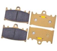 MKVAXR Motorcycle Front Rear Brake Pads Set, for S GSR400 GSR600 GSR 400 2006-2008 GSR 600 2006-2010 Motorcycle Brake Pads(BLACK 1pair Copper Front)
