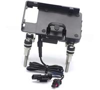 MKVAXR Motorcycle Phone Mount, for BMW, F750GS F750GS F800GS F700GS R1200R 12mm Handlebar Mobile Phone Navigation Bracket USB Phone Charging Motorcycle Phone Mount(BLACK C)