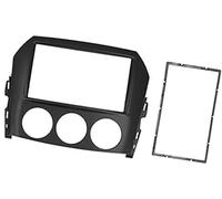MKVAXR Navigation Frame Dash Bezel, Akozon Double Din Radio Frame 2Din Car Stereo Dash Radio Fascia Frame Dash Panel Trim, for MX-5 Miata 2005-2015 Black Car Radio Dash Panel