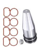 MKVAXR Oil Intake Manifold Swirl Flaps Delete Blank Removal Plug Bung | with Gaskets , for , 2.0 N47 Aluminum Alloy 22 mm