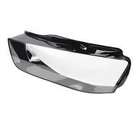MKVAXR Pair Car Front Headlamp Cover, for Audi, A4 A4L B9 2013-2016 Glass Headlight Cover Auto Lampshade Lamp Lens Shell Headlight Lens Replacement(BLACK Left)