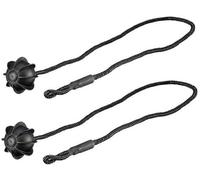 MKVAXR Parcel Shelf String Cord, for Golf, Mk5 Mk6 MK7 2006-2019 Car Rear Trunk Tray Cover Strap 1K6863447A Luggage Rack Strap(BLACK 2pcs)
