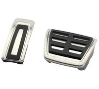 MKVAXR Pedal Pad, for A3 8V S3 RS3, for Sportback, for Cabrio 2012-2018 2019 2020 2021 2022 2023 Foot Fuel Brake Clutch Cover Car Pedals Clutch Pedal(BLACK AT without Rest)
