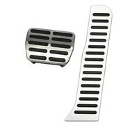 MKVAXR Pedal Pad, for A3 S3 8P 2006 2007 2008 2009 2010 2011 2012 2013 Stainless Steel Car Pedals Accelerator Brake Non-slip Cover Pads Clutch Pedal(BLACK 2 piece)