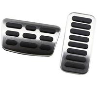 MKVAXR Pedal Pad, for Brio 2010 2011 2012 2013 2014 2015 2016 Stainless Steel Car Gas Brake Clutch Clutch Pedal(BLACK AT pedal)
