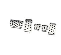 MKVAXR Pedal Pad, for Civic, for CRV, for Jade, for Accord, for Elysion, for Odyssey Parts Stainless Steel Car Pedals Gas Brake Clutch Cover Clutch Pedal(BLACK AT)