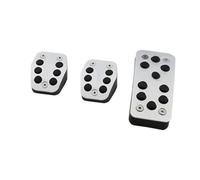 MKVAXR Pedal Pad, for Focus, 2 3 4 MK2 MK3 MK4 2005-2018, for Kuga Auto Car Accelerator Pedals Brake Clutch Rest Cover Clutch Pedal(BLACK 3 PIECE MT)