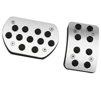 MKVAXR Pedal Pad, for Peugeot, 3008 2013-2015 2016 2017 2018 2019, for LHD AT MT Brake Gas Clutch Fuel Accelerator Cover Auto Car Pedals Clutch Pedal(BLACK AT Without Rest)