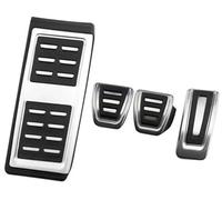 MKVAXR Pedal Pad, for VW, for Tiguan, L, for Allspace, for T-ROC, for T-cross, for Troc, for Tcross Foot Rest Cover Brake Clutch Auto Car Pedals(MT With Clutch Pedal(BLACK MT With Rest(LHD))