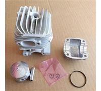 MKVAXR PR270 Cylinder Kit 34mm, For Alpina A305 More 2 Cycle 27cc, Mini Chainsaws Zylinder Piston Ring Clips Pin Pan Assembly Cylinder Piston(Cylinder kit and pan)