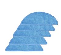 MKVAXR Robotic Floor Cleaner Mat, 5pcs Microfiber Rags, for Tesvor, for M1 S6 S4 Vacuum Cleaner Washable Replacement Dry And Wet Usage Mop Cloths Pad Floor Cleaning