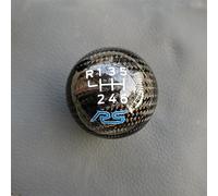 MKVAXR Shift Lever Knob, 6 Speed Manual, for, for Ford, for, for Focus, for, for Fiesta, for RS ST Shift Knob Car Handball Gear Stick Lever Carbon Fibre Aluminium Alloy(Carbon Fibre RS)