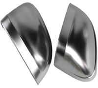 MKVAXR Side Wing Mirror Cover Cap, for A4, for A5 S4 S5 B9 2017 2018 2019 2020 Car Rearview Silver Matte Chrome Protect Frame Covers Trim Shell Caps(B) Rearview Mirror Frame(BLACK A)