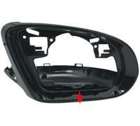 MKVAXR Side Wing Mirror Cover Cap, for Benz, E Class W213 W238 2016 2017 2018 2019 LHD Car Frame Trim Housing Black Caps (Color : 1 Hole Right) Rearview Mirror Frame(BLACK 1 Hole Right)