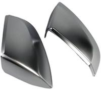 MKVAXR Side Wing Mirror Cover Cap, for Q7 2016-2021, for Q5 2019-2024 Car Rearview Silver Matte Chrome Protect Frame Covers Trim Shell Caps(NO hole) Rearview Mirror Frame(BLACK NO hole)