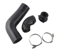 MKVAXR Silicone Intake Hose Pipe Turbo Inlet Elbow Muffler Delete, for Golf, Mk7 R, 2015+ V8 Mk3, for A3, S3 Tt Car Turbocharger Hose Assembly(Black)