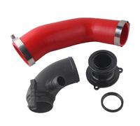 MKVAXR Silicone Intake Hose Pipe Turbo Inlet Elbow Muffler Delete, for Golf, Mk7 R, 2015+ V8 Mk3, for A3, S3 Tt Car Turbocharger Hose Assembly(Red)