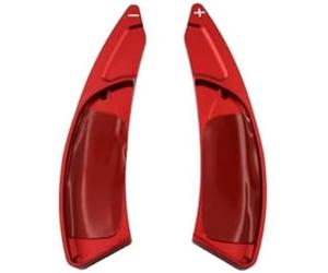MKVAXR Steering Wheel Paddle Shifter for Ds, for Crossback, for 3, for 4, for 4S, for 5 Car Steering Wheel Shift Paddle Gear Extender Stickers(Black Type a Red)