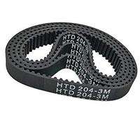 MKVAXR Timing Synchronous Belt, 204/207/210/213/216/219/222/225mm, Width 9/10/15mm, Rubber Toothed Belt Closed Loop, Pitch 3mm Precise size 3D Printer Timing Belt(BLACK Length 222mm)