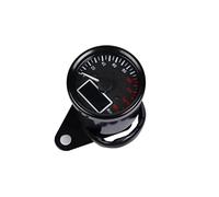 MKVAXR Universal Digital LCD Motorcycle Speedometer Odometer Techometer Gauge Waterproof Dual Speed Meter Power Fuel Tank Display Gauge Motorcycle Speedometer(Black)