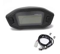 MKVAXR Universal Motorcycle LCD Digital Speedometer Odometer Backlight 2 4 Cylinders 1000r/min Moto Trip Data Gauge(With Sensor-A)