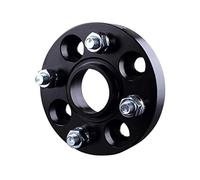 MKVAXR Wheel Spacers 4x100 Hubcentric 60.1mm Car Aluminum Wheel Spacer Adapter 15/20/25/30mm Flange, for Renault, Clio Captur Separadores Wheel Spacer(Black 1 PIECE 25MM)
