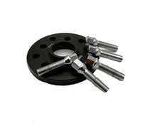 MKVAXR Wheel Spacers 5x112 Hubcentric 66.6 Car Accessories 20mm Aluminum Wheel Adapte, for Benz, for Fi, for Car Separadores Wheel Spacer(Black 1 PIECE 12MM)