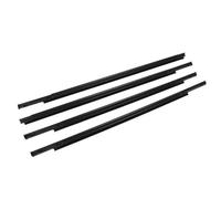MKVAXR Window Door Seals 4PCS Car Outer Door Window Rubber Weatherstrip, for, for Outlander 2007-2012 Waterproof Pressure Sealing Strip Car Door Seal Strip(Black Outer)