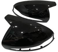 MKVAXR Wing Mirror Cap, for Benz, C W205 E W213 S Class W222 GLC X253 (only Left Hand Drive Country) ABS Horns Rearview Frame Cover (Color : Bright black) Rearview Mirror Frame(BLACK Bright black)