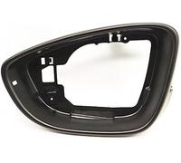 MKVAXR Wing Mirror Cap, for VW, for Jetta, 6 MK6, for Passat, B7, for CC, for Beetle, for SciroccoCar Glossy Side Housing Frame Rearview Cover (Color : Black-Right) Rearview Mirror Frame(Black-Left)