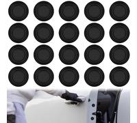 MKWGZPGW 20Pcs Car Door Shock Absorber For Opel Vauxhall Corsa 5Door, Bumper Protection Pads, Universal Slam Stopper, Thickening Anticollision Accessories,Black model