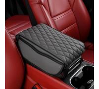 MKWGZPGW Car Armrest Cushion For E Class W124 1984-1994, Leather Center Console Pad, Memory Foam Armrest Box with Storage Bag, Interior Accessories,Grey-Large