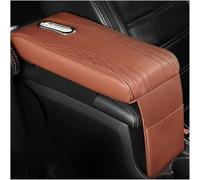 MKWGZPGW Car Armrest Pad for Kia Sportage NQ5(Automatic) 2022-2025, Car Center Console Cover, Leather Waterproof Armrest Pad With Storage Bag, Interior Accessories,Brown-Small