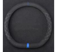 MKWGZPGW Car Steering Wheel Covers for Vauxhall Vivaro Life 2019-2024/Vauxhall Vivaro-e Life 2020-2024, Suede Fabric Steering Wheel Covers, Soft Anti Slip Breathable Steering Wheel Protector