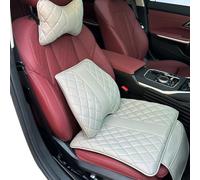 MKWGZPGW Three Piece Set Headrest Lumbar Support Cushion For BYD Su Rui, Car Pillow And Neck Kit Seat Back Pain Relief Effectively Relieve Cushions,N