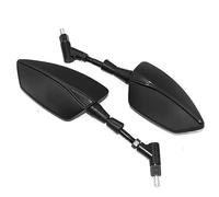 MKWGZPGW Universal 1 Pair Motorcycle Rearview Mirror for Brixton Cromwell 125 250 BX125 BX125R BX150, Adjustable Side Mirrors, M8/M10 Threads, Antiglare, Aluminum,Black